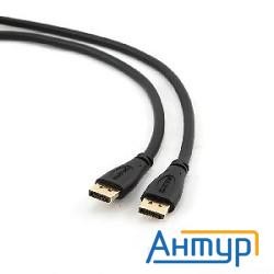 Кабель Displayport Gembird/cablexpert , 1м, 20m/20m, черный, экран, пакет(cc-dp-1m)