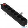 Сетевой фильтр 5bites Sp6b-318 6s / 3*1.5mm2 / 16a / Abs / 1.8m / Black