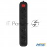 Сетевой фильтр 5bites Sp6b-318 6s / 3*1.5mm2 / 16a / Abs / 1.8m / Black