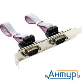 Планка портов в корпус 2xcom Db9 Male, Orient  <c088> Oem