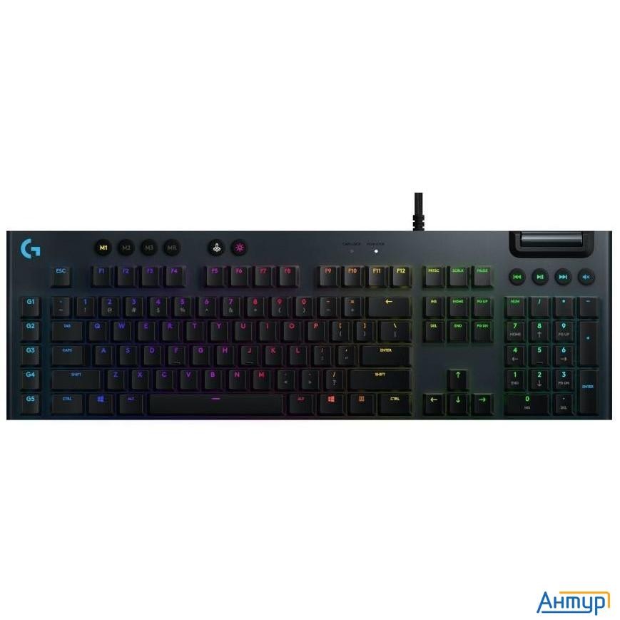 920-008991 Logitech Клавиатура G815 Carbon Gl Tactile игровая механическая черный Usb Multimedia Led