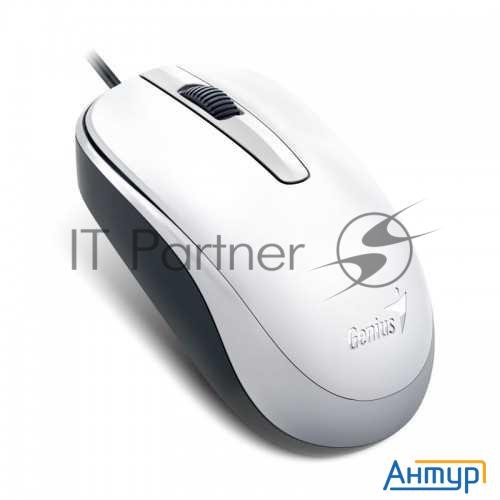 Мышь Genius Dx-120 White Usb, оптическая, 1000 Dpi