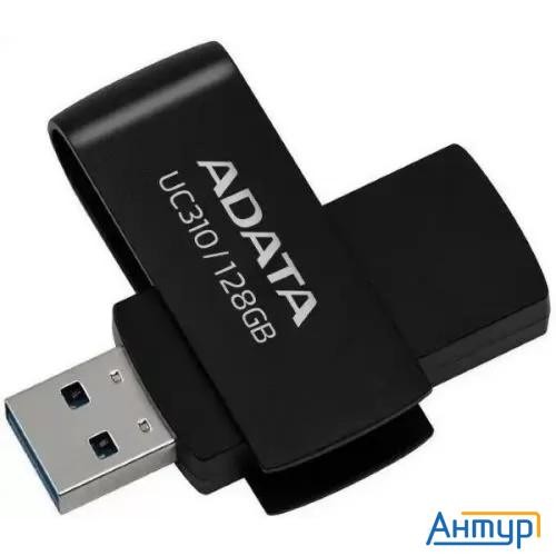 A-data Flash Drive 128gb <uc310-128g-rbk> Uc310, Usb 3.2, черный