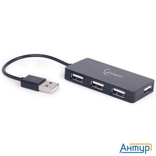 Концентратор Usb 2.0 Gembird Uhb-u2p4-03, 4 порта, блистер (uhb-u2p4-03)