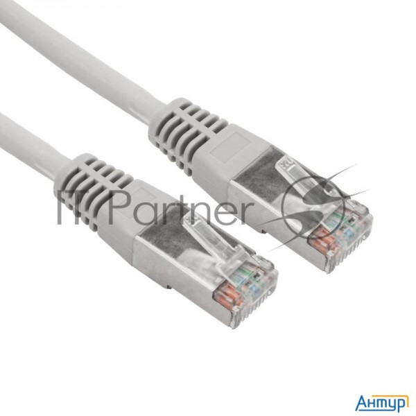 Патч-корд F/utp, Cat 5e, Rj45-rj45, 26awg, Zh нг(А)-hf, серый, 0,5м  Rexant