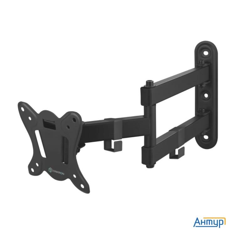 Onkron Np15 кронштейн для телевизора 10"-32" наклонно-поворотный, чёрный