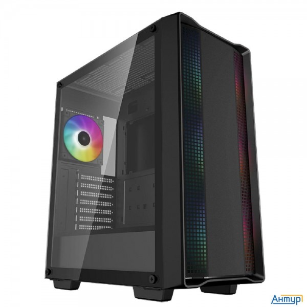 Корпус Deepcool Cc560 Argb V2 без БП, боковое окно (закаленное стекло), 3x120мм Argb Led вентилятор