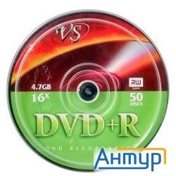 Диски Vs Dvd+r 4.7gb, 16x, Cake Box 50шт.(640472)