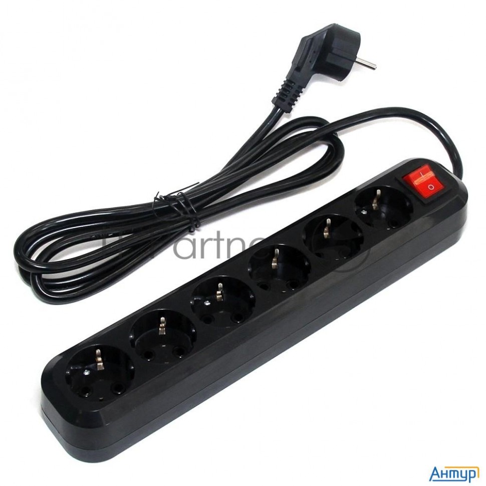 Сетевой фильтр 5bites Sp6b-350 6s / 3*1.5mm2 / 16a / Abs / 5m / Black