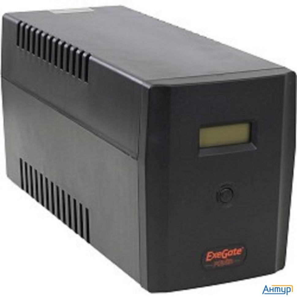 Exegate Ep212520rus ИБП Exegate Power  Smart Ulb-1500 Lcd <1500va, Black, 2 евророзетки+2 розетки Ie