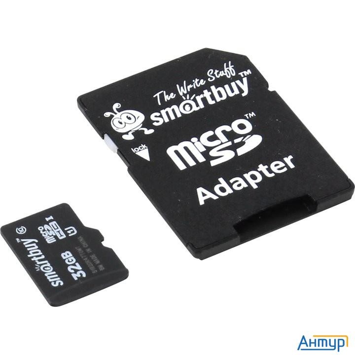 Micro Securedigital 32gb Smart Buy Sb32gbsdcl10-01 {micro Sdhc Class 10, Sd Adapter}