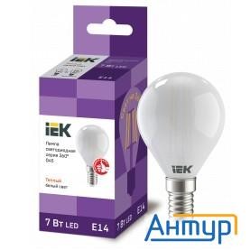 Iek Llf-g45-7-230-40-e14-fr Лампа Led G45 шар матов. 7Вт 230В 4000К E14 серия 360°