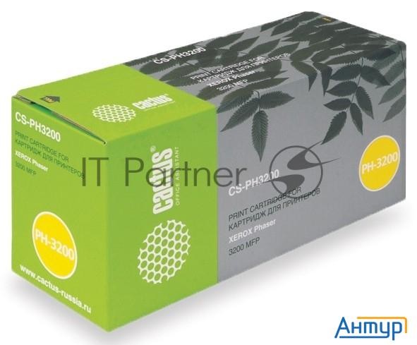 Тонер-картридж Cactus Cs-ph3200 (113r00730) черный (3000 стр.) для Xerox Phaser 3200 Mfp