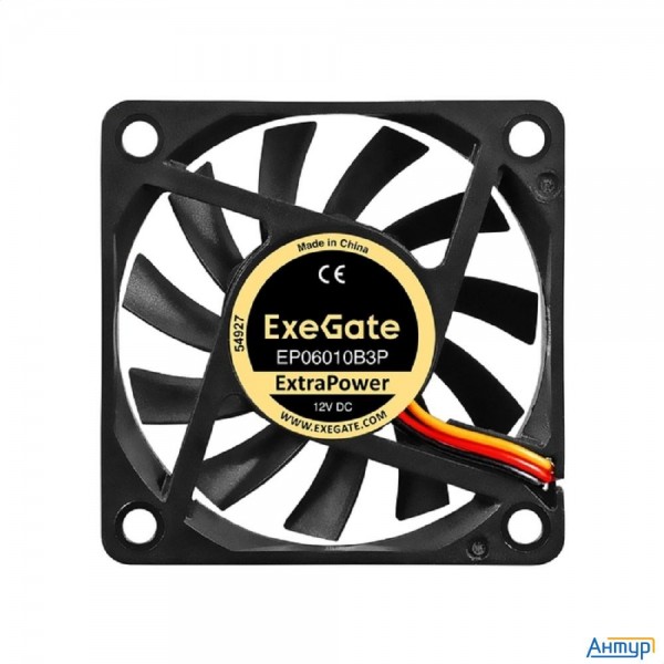 Exegate Ex297028rus Вентилятор 12В Dc Exegate Extrapower Ep06010b3p (60x60x10 мм, 2-ball (двойной ша