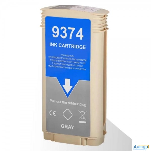 Струйный картридж Nv Print 72 (nv-c9374a) Gray для Hp Designjet T1100, T1120, T1200, T1300,  T610, T