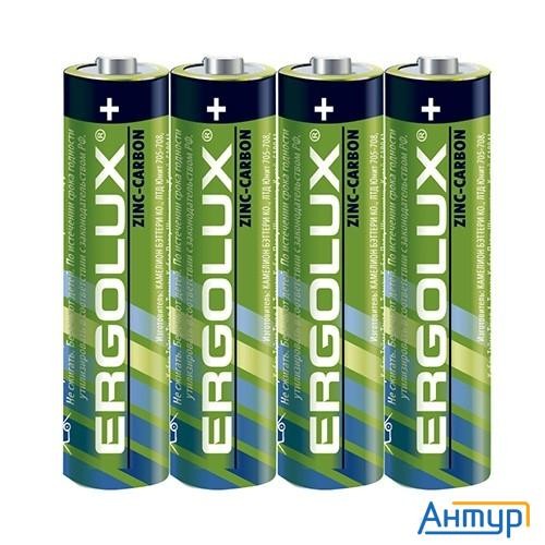 Ergolux R 03 Sr4 (r03sr4, батарейка,1.5В) (4 шт. в уп-ке)