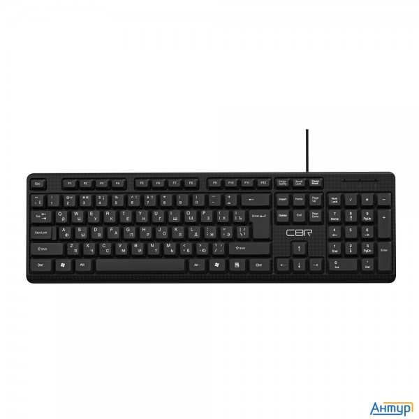 Cbr Kb 111 Carbon Usb, Клавиатура 104 кл., офисн., 1,5 м, поверхность под карбон