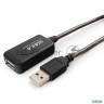 Кабель удлинитель Usb 2.0 активный Gembird/cablexpert Uae-01-5m, Am/af, 5м
