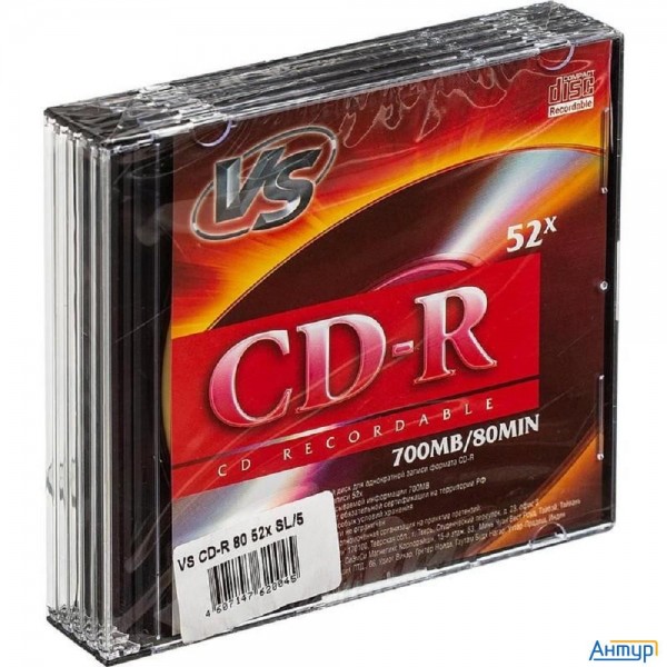 Vs Cd-r 80 52x Sl/5 (vscdrsl501)