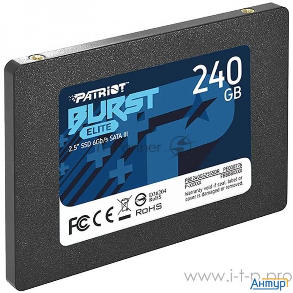 Жесткий диск Ssd  Sata2.5" 240gb Burst Pbe240gs25ssdr Patriot