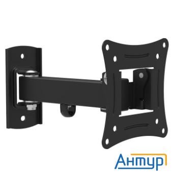 Rexant Кронштейн для телевизора 10"-27" дюймов, наклонно-поворотный одно колено  серия Home чёрный {