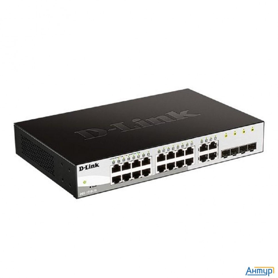 D-link Dgs-1210-16/g2a Настраиваемый L2 коммутатор с 16 портами 10/100/1000base-t и 4 комбо-портами