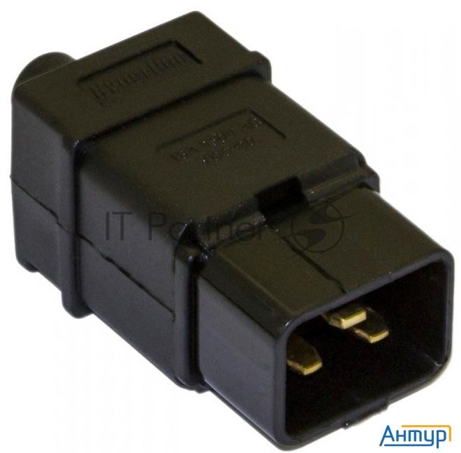 Разъемы для силового кабеля Hyperline Con-iec320c20 Разъем Iec 60320 C20 220В 16a на кабель, контакт