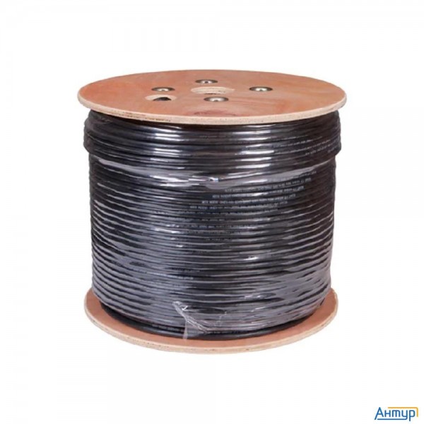 Rexant (01-1204-r) Кабель F/utp, Cat 5е, Pe 10х2х0,48мм, внешний, черный, РФ