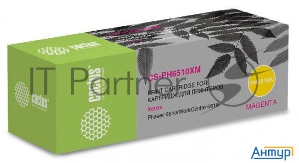 Тонер-картридж Cactus Cs-ph6510xm (106r03694) пурпурный (4300 стр.) для Xerox Phaser 6510/wc6515