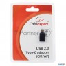 Переходник Cablexpert Переходник Usb, Usb Type-c/usb 2.0f, пакет (a-usb2-cmaf-01)