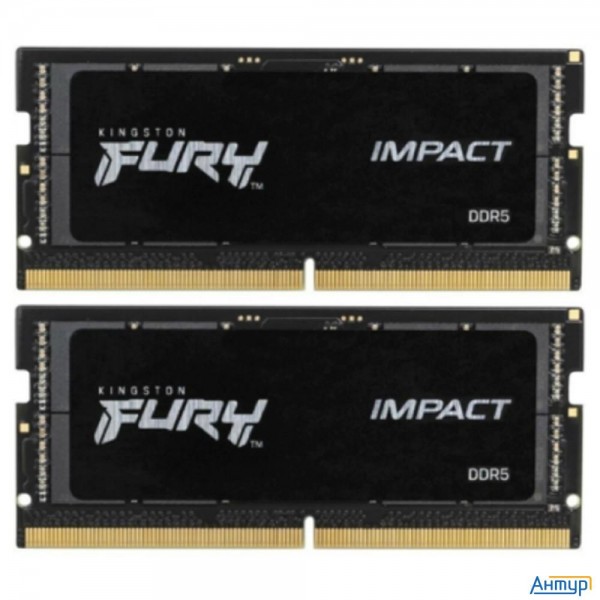 Память оперативная/ Kingston 32gb 5600mhz Ddr5 Cl40 Sodimm (kit Of 2) Fury Impact