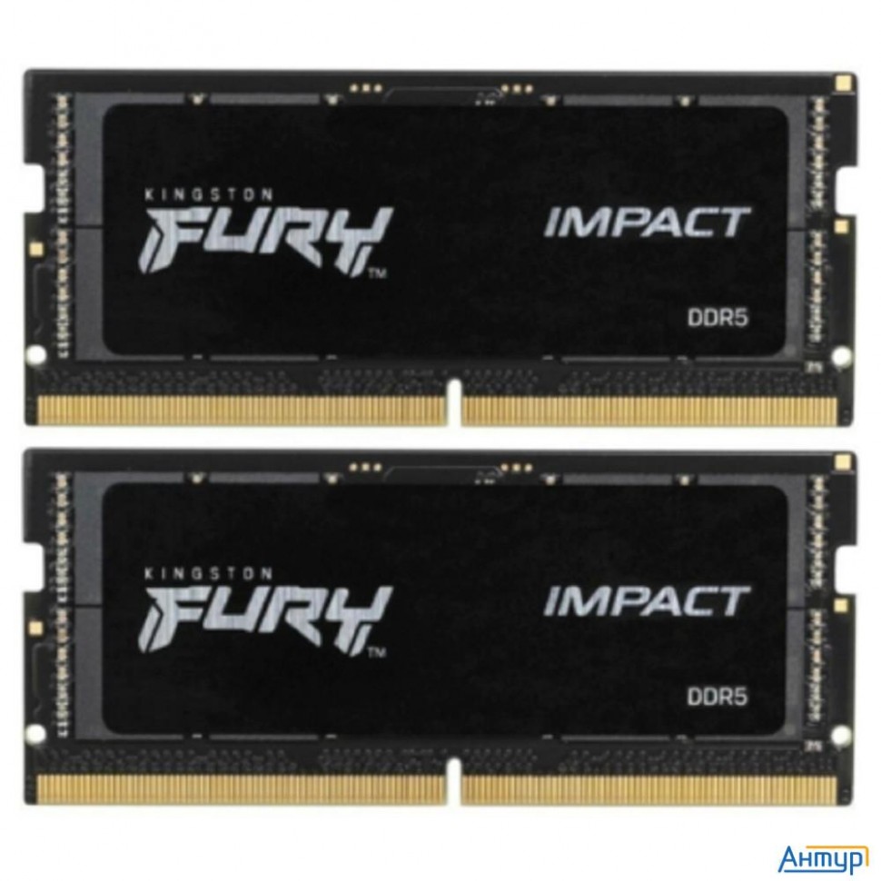 Память оперативная/ Kingston 32gb 5600mhz Ddr5 Cl40 Sodimm (kit Of 2) Fury Impact