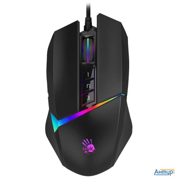 Мышь A4tech Bloody W60 Max черный оптическая (10000dpi) Usb (10but)