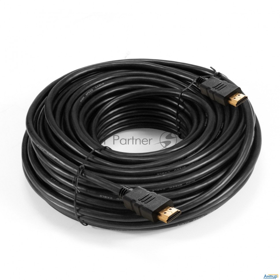 Exegate Ex294687rus Кабель Hdmi Exegate Ex-cc-hdmi-30.0 (19m/19m, 30м, V1.4b, позолоченные контакты)