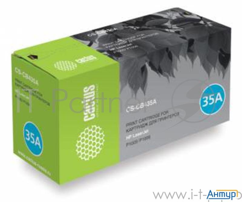 Тонер Картридж Cactus Cs Cb435as черный для Hp Laser Jet P1005/p1006 1500стр. Тонер Картридж Cactus Cs Cb435as черный для Hp Laser Jet P1005/p1006 1500стр.