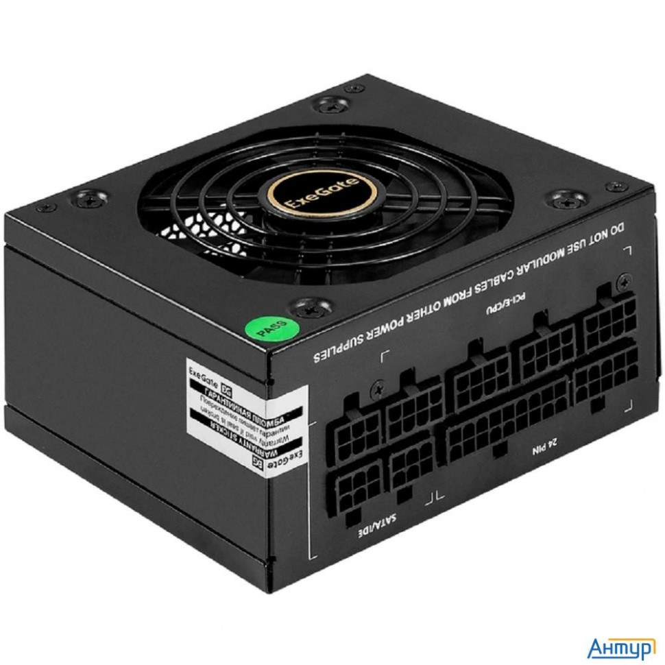 Exegate Ex297193rus Блок питания 650w Exegate M650 Gold (sfx, Apfc, КПД 90% (80 Plus Gold), 9cm Fan,