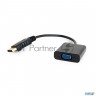Переходник Displayport - Vga Cablexpert A-dpm-vgaf-02, 20m/15f, кабель 15см, пакет