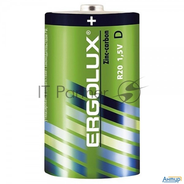 Элемент питания солевой R20 Sr2 R20sr2 1.5В (уп.2шт.) Ergolux 12442