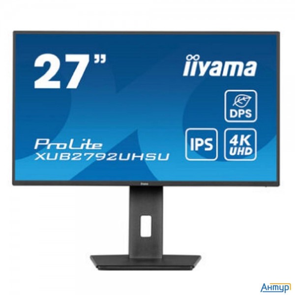 Lcd Iiyama 27" Xub2792uhsu-b6 {ips 3840x2160 60hz 4ms 1300:1 350cd 178/178 Dvi Hdmi Displayport Usb-