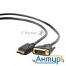 Кабель Displayport-dvi Gembird/cablexpert  3м, 20m/19m, черный, экран, пакет(cc-dpm-dvim-3m)