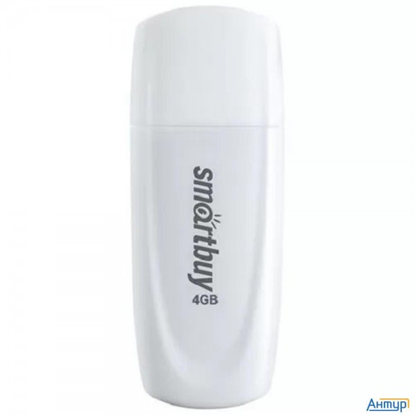 Smartbuy Usb Drive 4gb Scout White (sb004gb2scw)