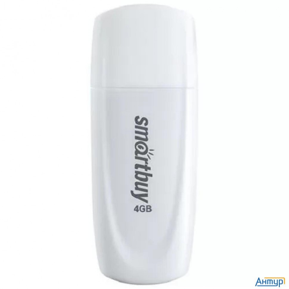 Smartbuy Usb Drive 4gb Scout White (sb004gb2scw)