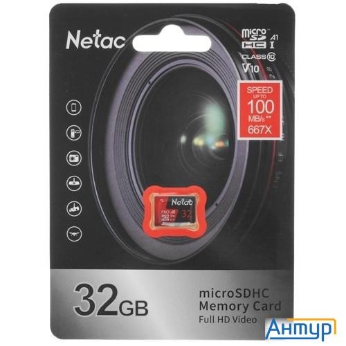 Micro Securedigital 32gb Netac Microsd P500 Extreme Pro, Retail Version Card Only [nt02p500pro-032g-