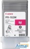Картридж струйный Canon Pfi-102m (0897b001) пурпурный, 130 мл., для Imageprograf Ipf605, Ipf610., Ip