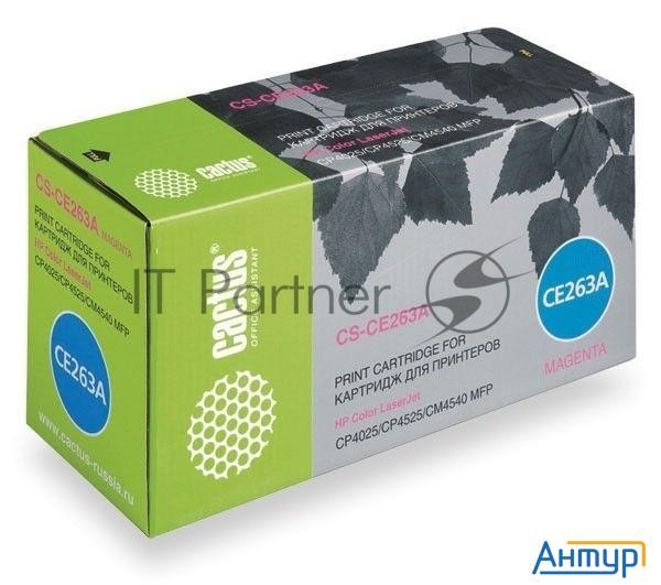 Картридж Cactus Cs-ce263a пурпурный (11000 стр.) для Hp Lj Cp4025/cp4525/cm4540