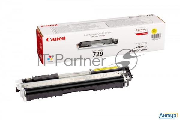 Тонер-картридж Canon Cartridge 729y (4367b002) желтый для Lbp-7010c/7018c 1000 стр.