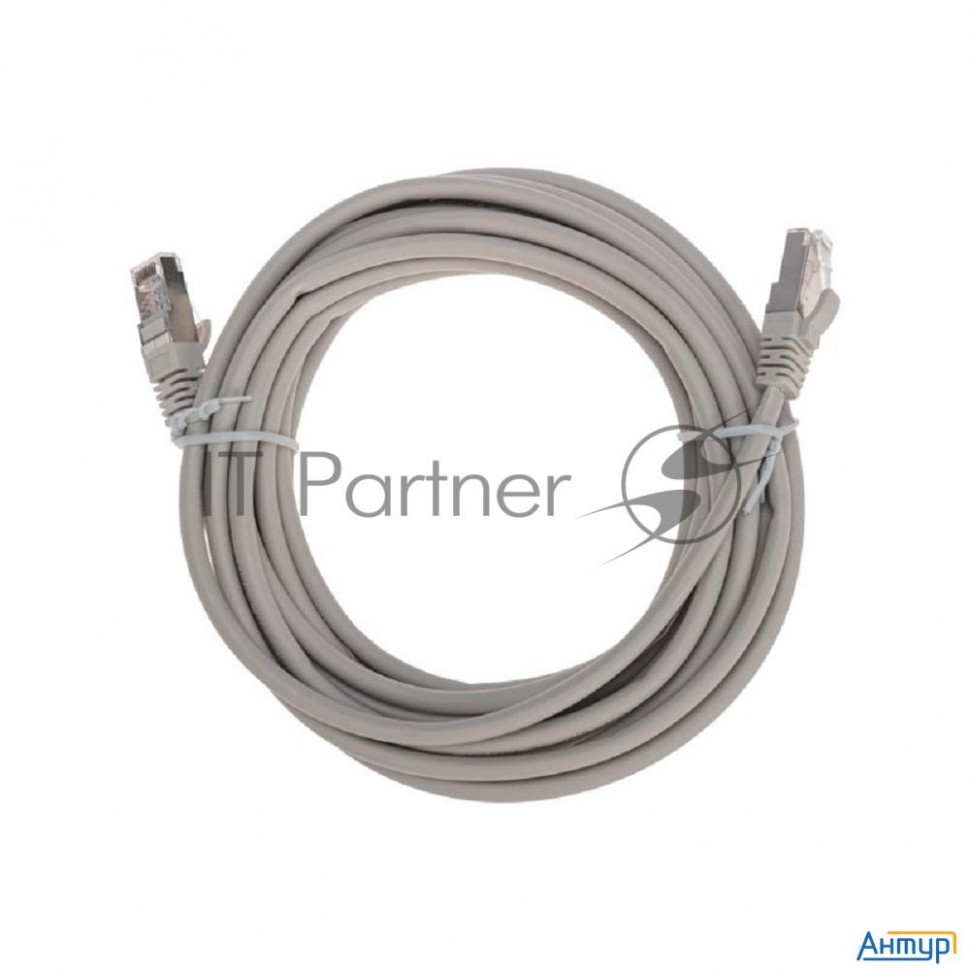 Патч-корд F/utp, Cat 5e, Rj45-rj45, 26awg, Zh нг(А)-hf, серый, 5м  Rexant