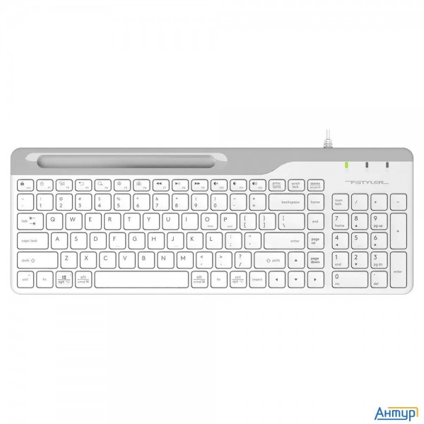 Клавиатура A4tech Fstyler Fk25 белый/серый Usb Slim [1530217]