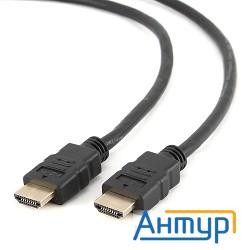 Hdmi Кабель Gembird/cablexpert , 1м, V1.4, 19m/19m, серия Light, черный, позол.разъемы, экран (cc-hd