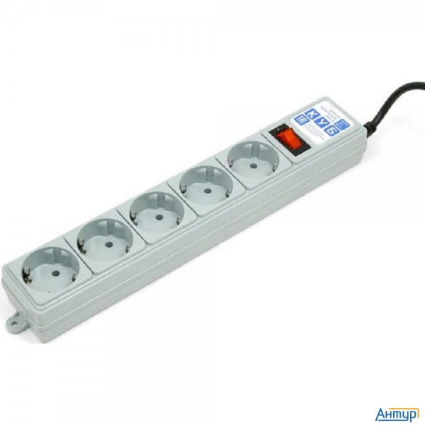Powercube Фильтр-удлинитель, 1.9м , 5 розеток (spg-b-6), серый